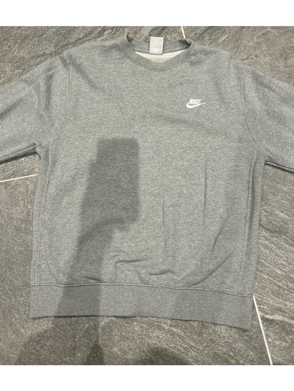 Nike Grey Crewneck Sweatshirt with Small Logo